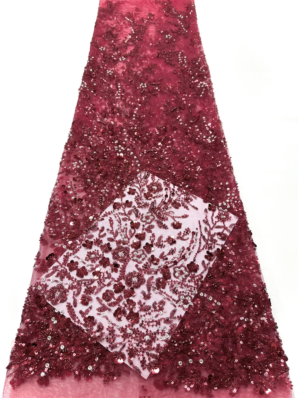 

Luxury African Sequins Embroidered Groom Lace Fabric 2026 High Quality French Nigerian mesh Lace Fabric For Wedding Dress
