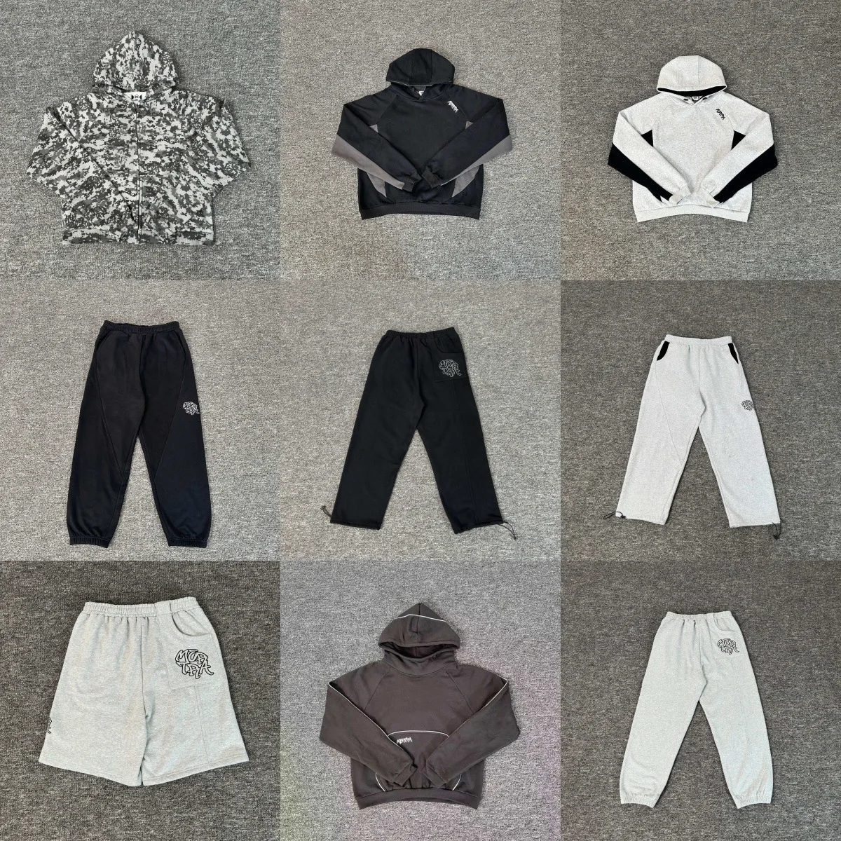 Mertra Niche Fashion Brand: Embroidered Letter Logo Sweatshirt and Sweatpants—Fall/Winter Unisex Couple's Activewear Set