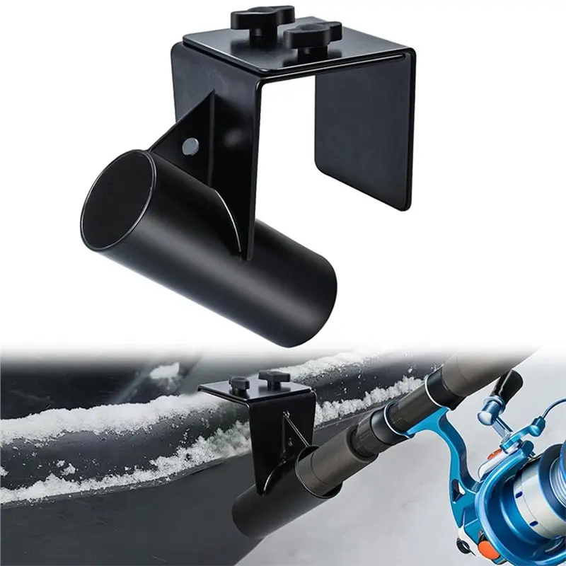 【가격 인하!】얼음낚시대 홀더 조절 가능 헤비 듀티 핸즈프리 슬레드 휴대용 낚시대 지지대