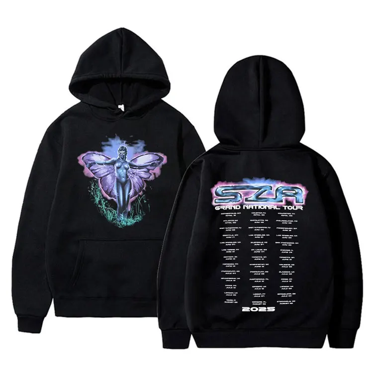 

Rapper Kendrick Lamar & SZA Grand National Tour 2025 Hoodie Men Women Clothing Hip Hop Fashion Pop Music Sweatshirt Streetwear