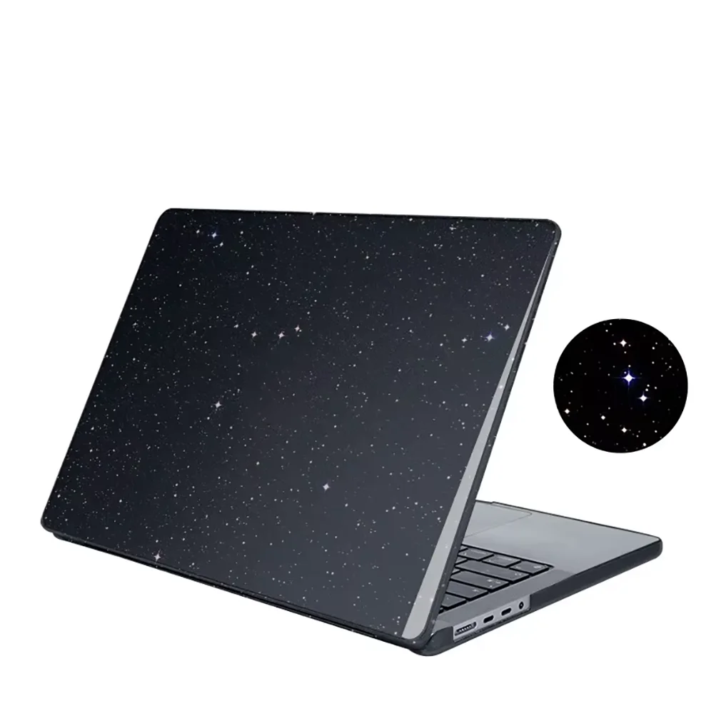 Glitter Laptop Cover For Macbook Air 13.6 M4 Neo A3404 2026 Air 15 M4 Chip Case For Mac Book Pro 14 13 M4 Pro 16 M3 M2 M1 Case