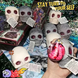 Gothic Squeeze Skull Toys Stress Relief Vent Kneading Decompression Toy Fun and Funny Toys for Children on Halloween Hobbies