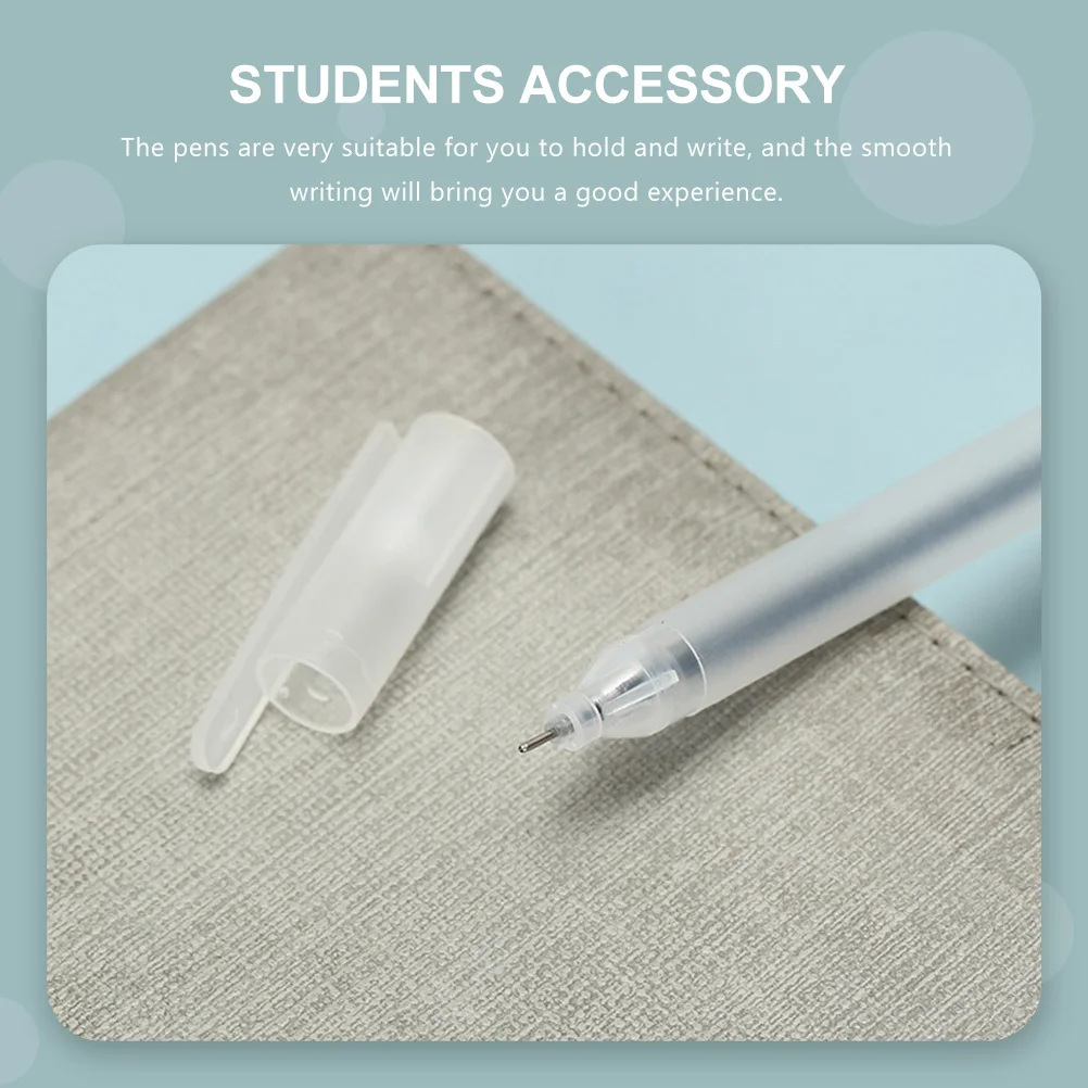

50pcs Ballpoint Smooth Replaceable Writing Pens For Students Office School Portable Gel Pens Multi-Function Work Pen