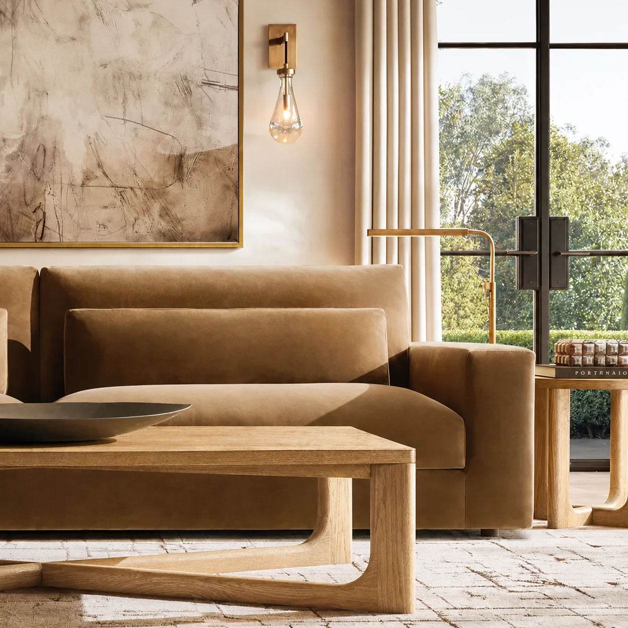 Luxury five-star hotel lobby sofa bed comfortable office building sofa villa living room sofa furniture set indoor furniture