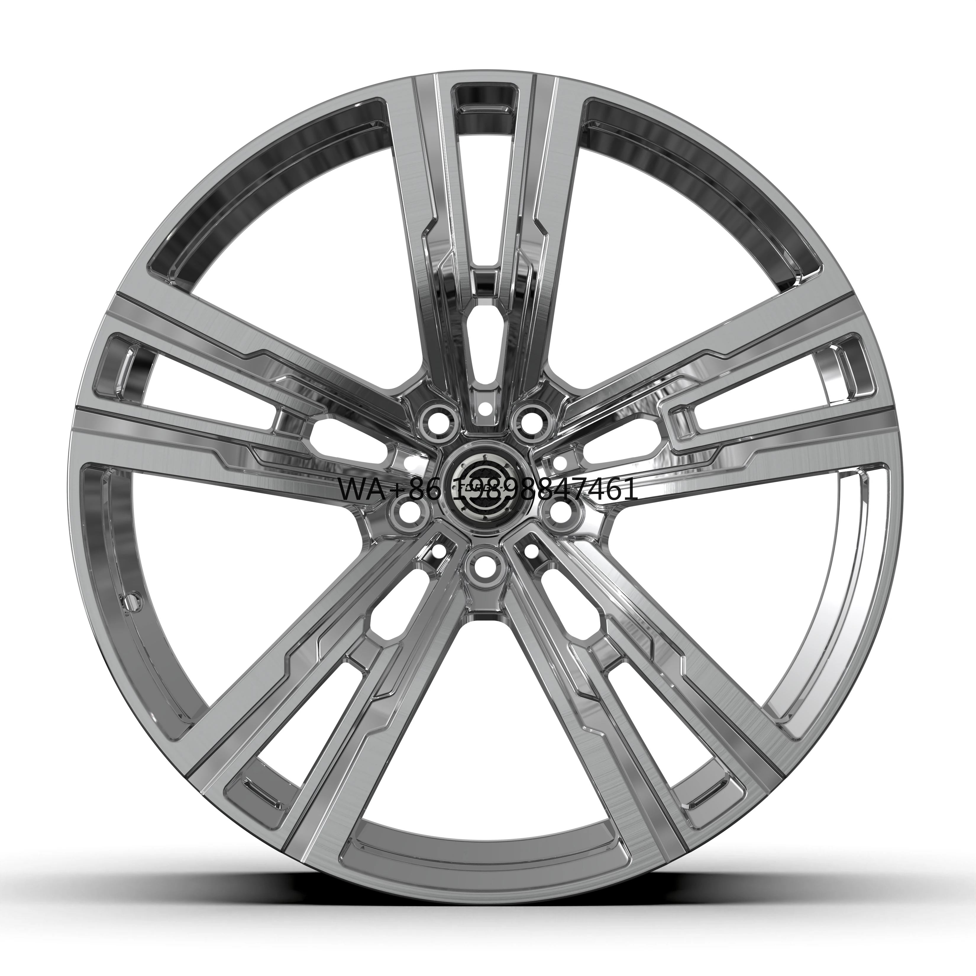 

Новые кованые моноблочные легкосплавные диски 18-19 дюймов с глянцевым черным покрытием и обработанной поверхностью для моделей BMW 5, 6, 7, G30, G05, X5, X6, X7