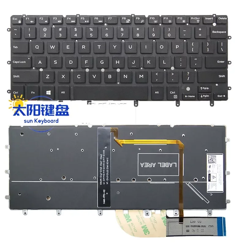 Nuevo teclado para Dell XPS 13 9343 9350 9360 N7547 N7548 P54G P57G P41F