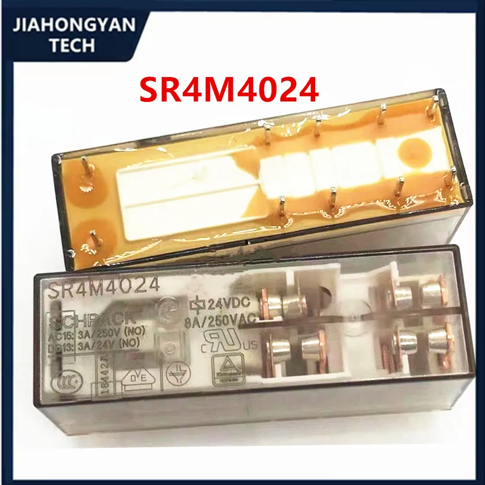 Brand new original SR4M4024 SR4M4012 SR4M4048 SR4M4110 TE elevator specific safety relay with three open and one close 10 pin 8A