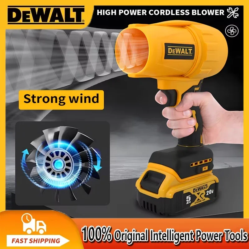 Dewalt 30000RPM Brushless  Air Blower Cordless Turbo Fan Handheld Violent Fan Dryer 20V Rechargeable Dust Blowing Tool