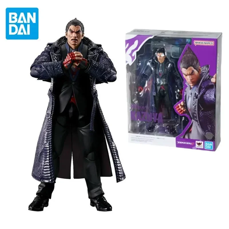 In Stock Bandai Original S.H.Figuarts Tekken 8 Kazuya Mishima Anime Action Figure Toys Model Hoilday Gifts Collectible Ornaments