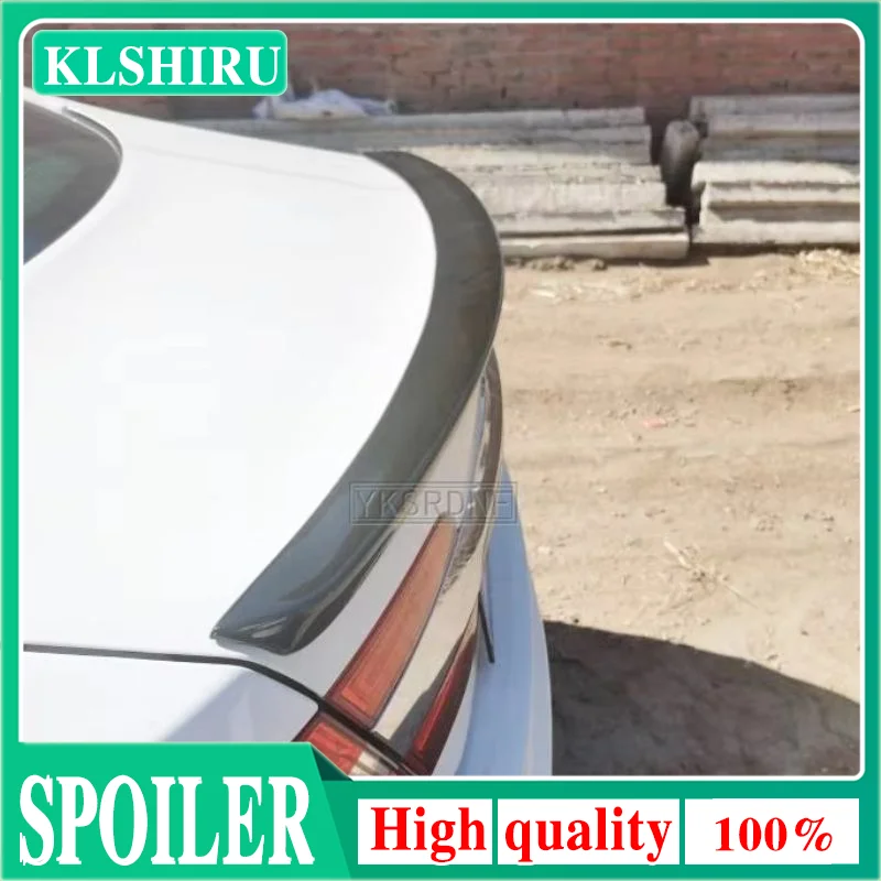 Auto Styling Hohe Qualität PU Material Unlackiert Farbe Hinten Dach Flügel Lip Stamm Spoiler Flügel