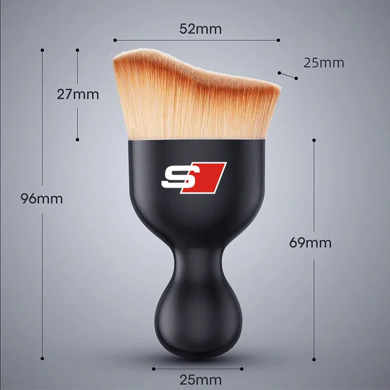 سيارة تنفيس تنظيف فرشاة ناعمة أداة التنظيف الداخلي للسيارة أودي RS كواترو S Line S4 S3 A6 A1 A3 A5 A4 A2 A8 A7 Q2 Q3 Q5 Q7 Q6 #6