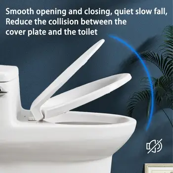 Tradiční prodloužené toaletní sedátko s měkkým zavíráním kompatibilní s TOTO SS114/SS115/SS154/SS204/SS224, náhrada toaletního sedátka se šroubem 10 nejlepší prodej šrouby na toaletní sedátko - №5