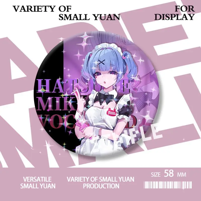 ป้ายโครงการ Diva อะนิเมะอุปกรณ์ต่อพ่วง Originality การ์ตูนกระเป๋าเป้สะพายหลังแขวนตกแต่งเข็มกลัดที่ละเอียดอ่อน