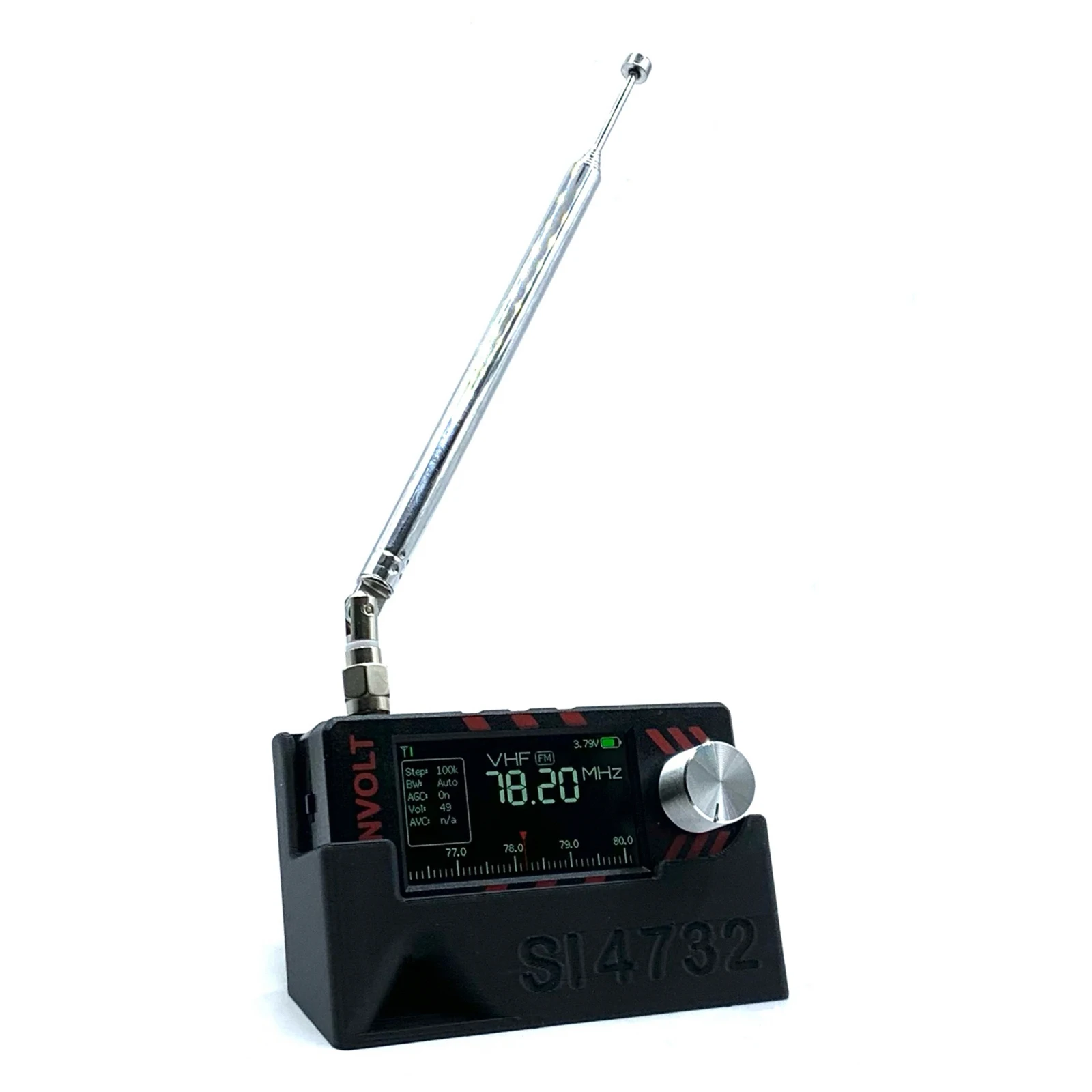 For ATS MINI SI4732 DSP Radio Receiver Case with Built-In Sound Guide Groove Convenient Radio Stand 3D Print Radio Accessories