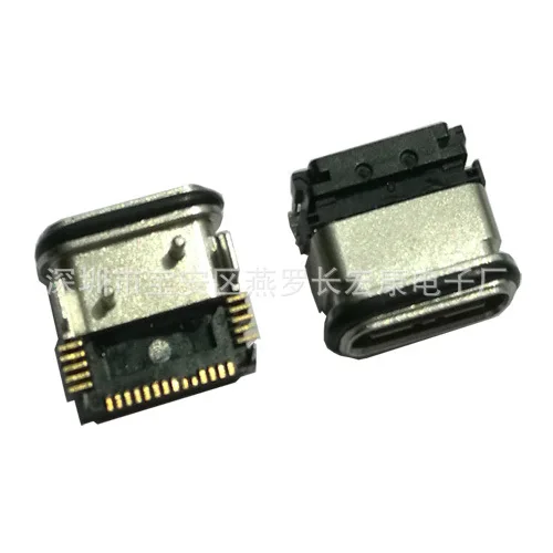 For USB 3.1 TYPE-C 24PIN female seat, waterproof female seat, with column, on-board type, fully SMT