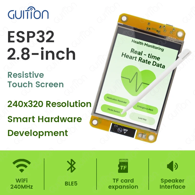 ESP32 Arduino LVGL WIFI&Bluetooth Development Board 2.8" 240*320 Smart Display Screen 2.8inch LCD TFT Module With Touch WROOM
