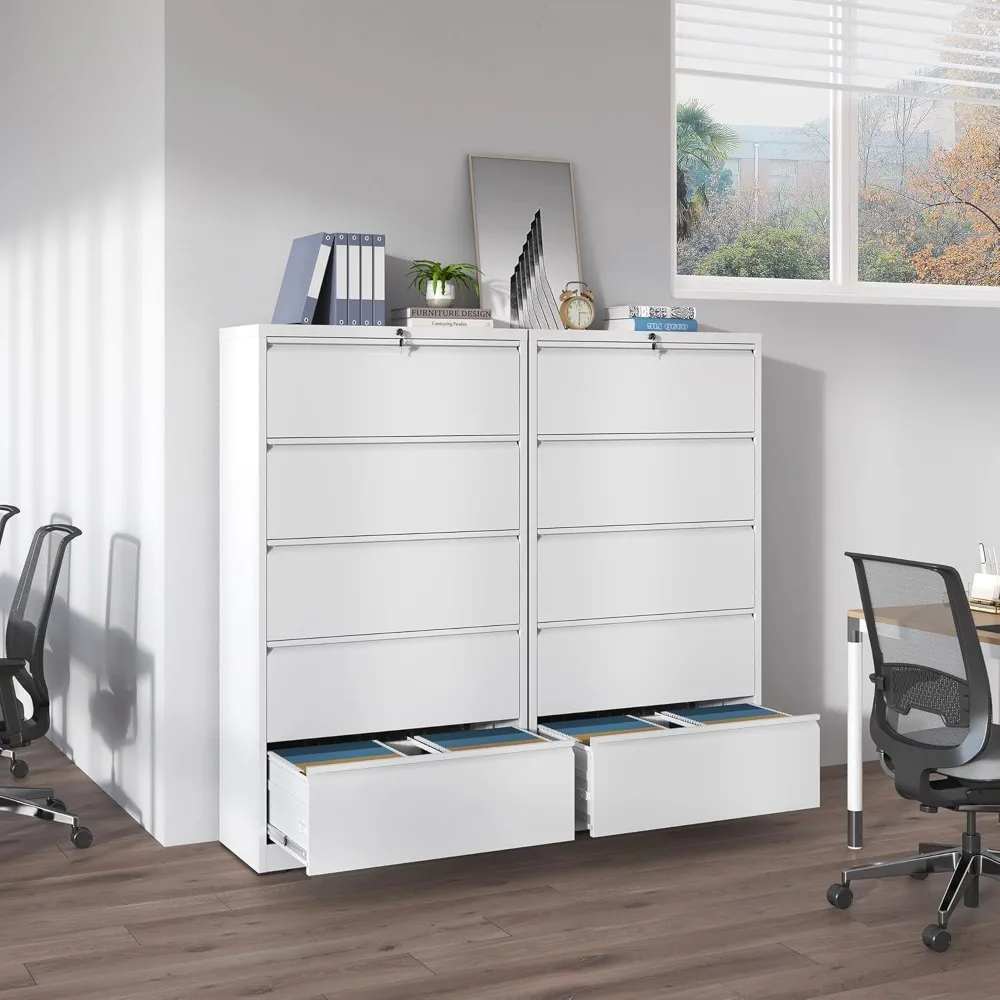 File Cabinets with Drawer,Metal Lateral Filing Cabinet for Home Office,Wide Steel Storage Cabinet Commercial Drawer Cabinet