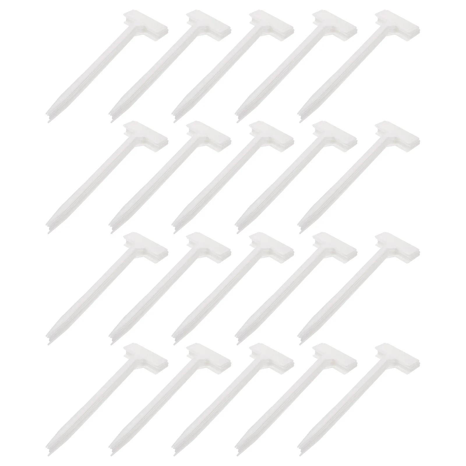 

20pcs Plastic Plant Labels T-Type Garden Markers For Outdoor Nursery Waterproof Tag Flower Gardening Label Plates Stake Signs