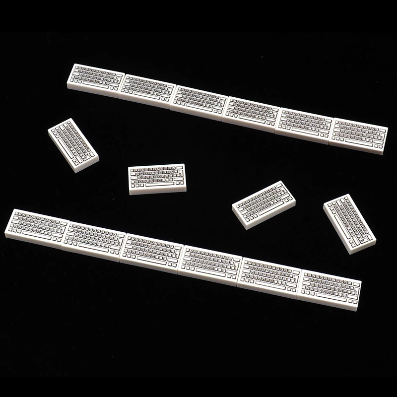 Building Block Technology 3069 Acessórios de teclado, 1X2 Assembly MOC Model Toy, Partícula pequena, 10pcs por lote