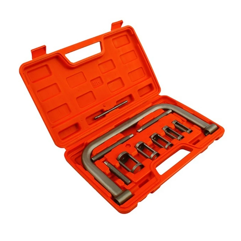 10 piezas para válvula SpringCompressor Motor vehículo herramienta abrazadera compresión para Motor