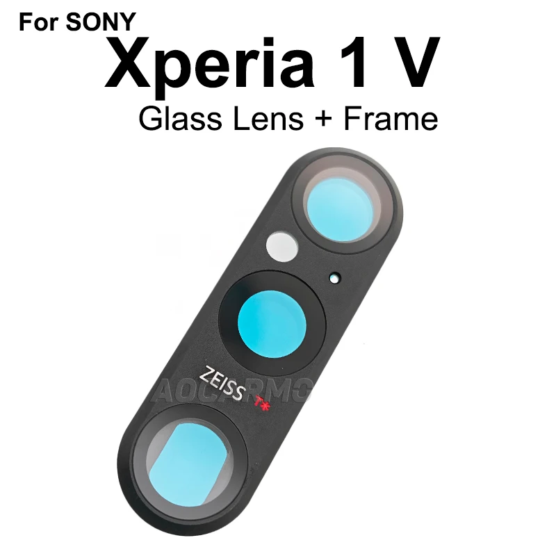 Aocarmo Szkło Obiektywu Tylnej Kamery z Ramką do Sony Xperia 1 V XQ-DQ72 DQ44 SO-51D - Część Zamienna — zdjęcie 6