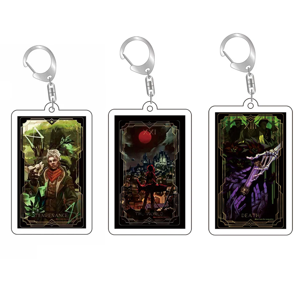 Classic Hot Game Characters Vi Jinx Caitlyn·Kiramman Acrylic Keychain Creative Key Holder Jewelry Pendant Friends Party Fan Gift