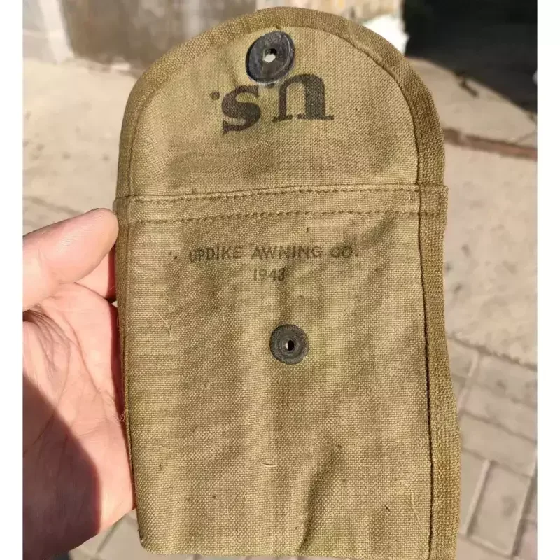 Zhang MILITARY SURPLUS GENUINE ORIGINAL WWII US ARMY M1 M2 CARBINE Canvas Magazine Pouch Hi-Q1943