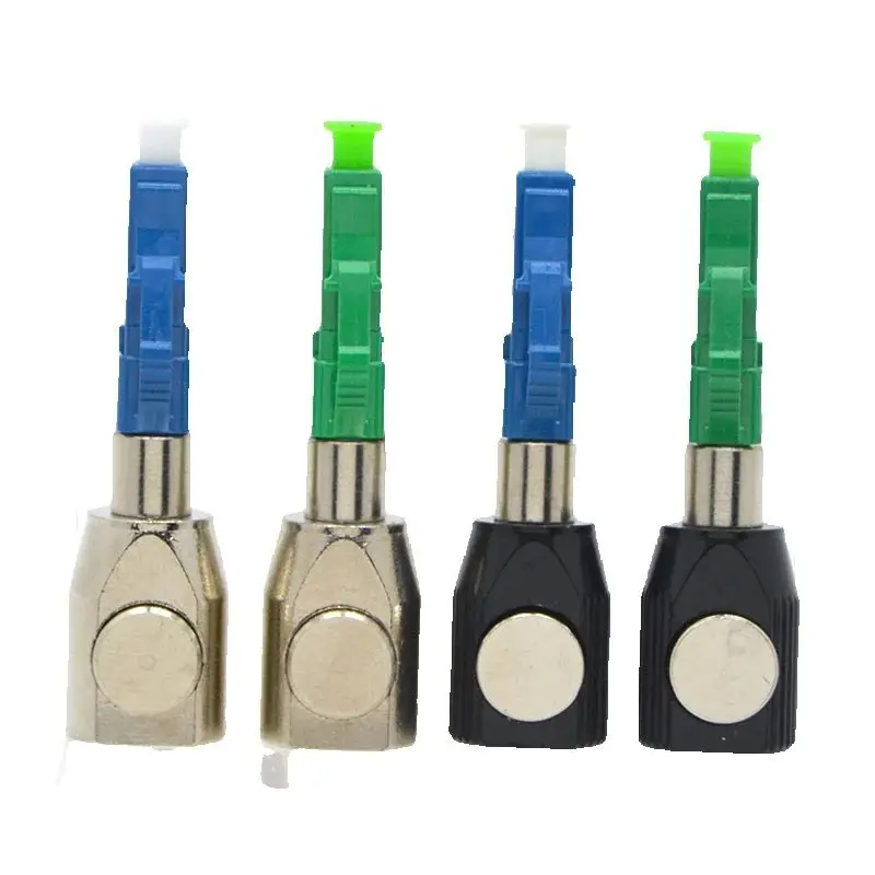 10pcs New Fiber Optic Adapter Connector LC UPC APC Circular OTDR Testing Flange Temporary Splicing Bare Fiber Coupler Wholesale