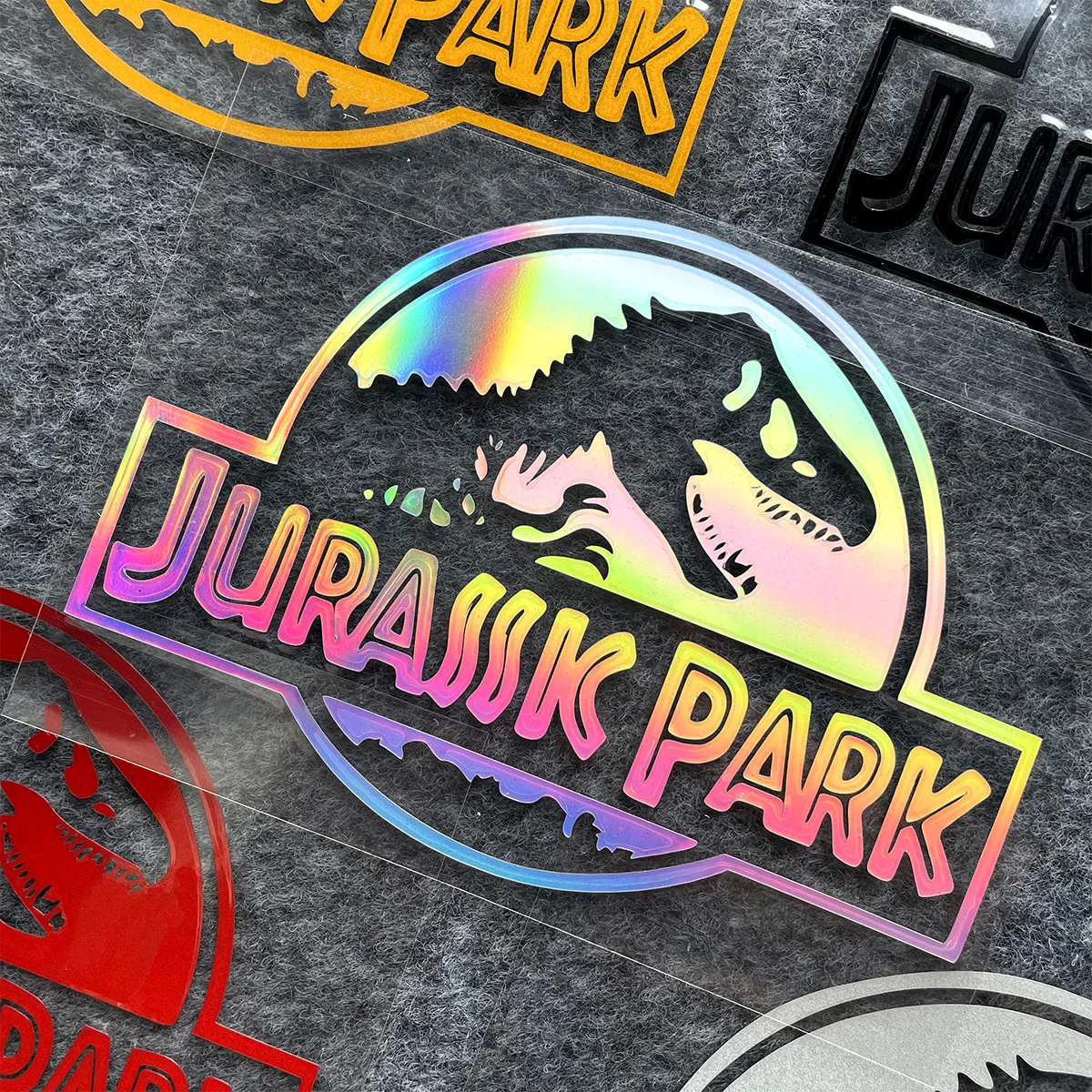 Jurassic Park Dinosaur Reflective Moto Stickers Decor Motorcycle Body Windshield Helmet Fuel Tank Waterproof Accessories Decal