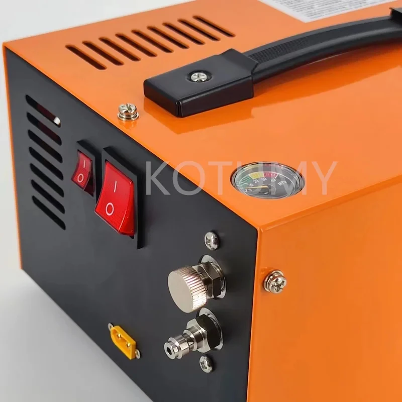 300Bar 4500PSI High Pressure Compressor Pump 12V/110V/220V Multi-voltage Inflator PCP Portable Auto-stop Diving Tank Filling