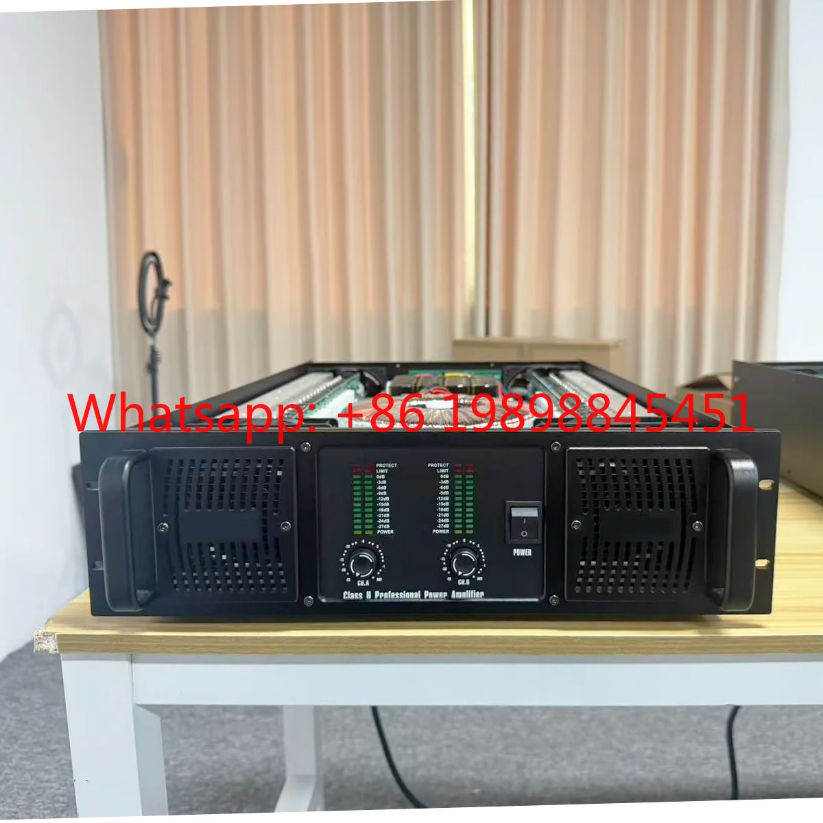 Class 3U 2000W AC Amplifier Professional-grade H High-power Stereo Active Metal Pure Copper Transformer 8 Ohm