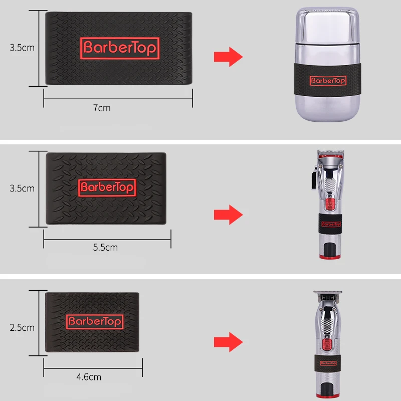 l3Pcs/set Professional Non Slip Barber Clipper Bands Heat Resistance Barber Sleeve For Hair Clipper Electric Trimmer Sleeve Tool