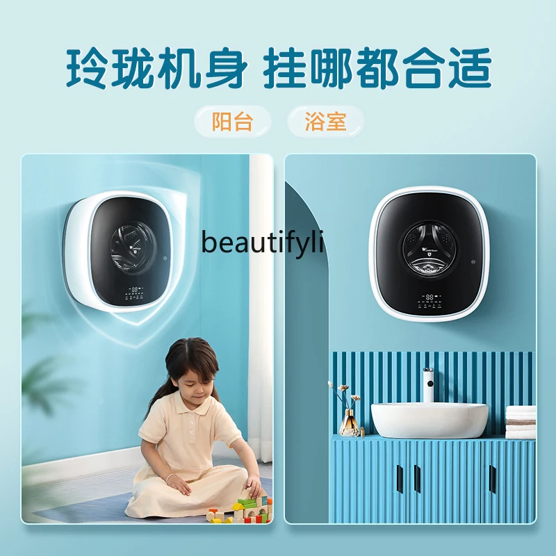 Washing Machine for Mother and Baby Household Underwear Full-Automatic Wall Hanging Small