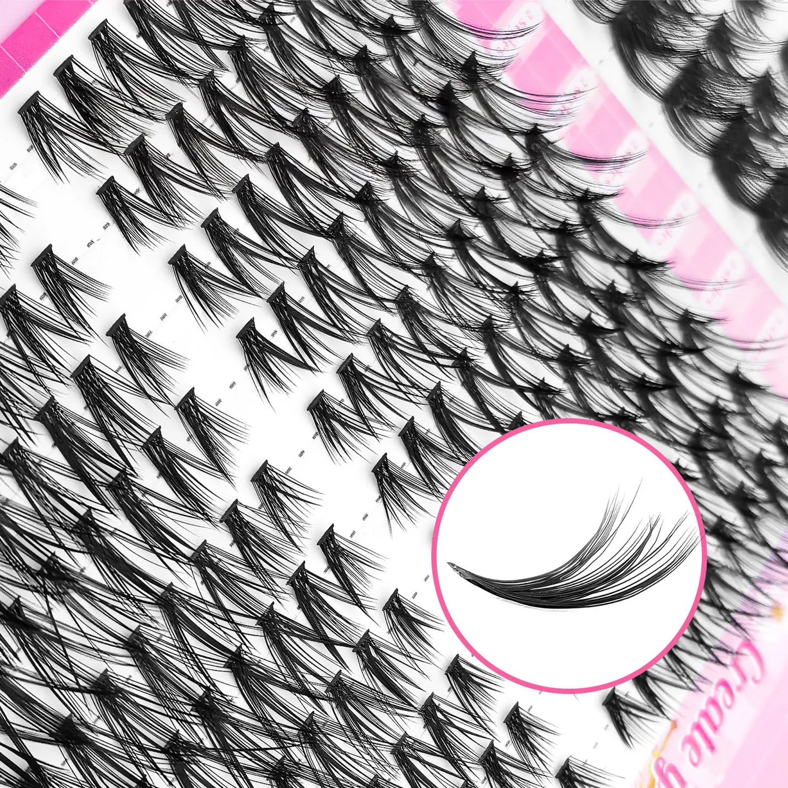 Mix estilo cílios livro natural mangá individual lash cluster natural fino cílios postiços grande capacidade extensão lash