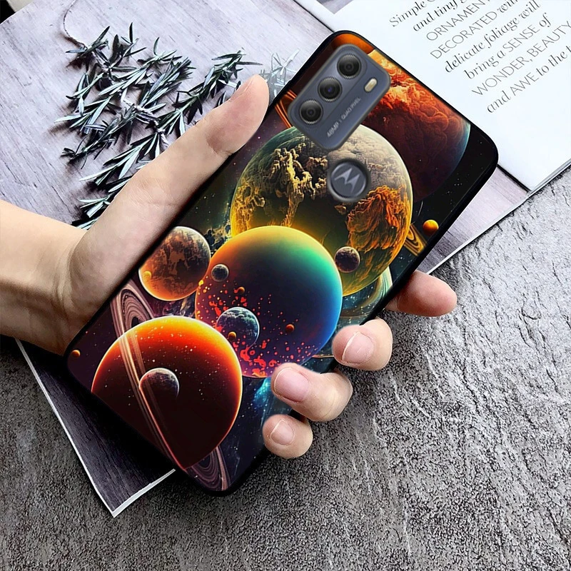 Planets Galaxies Space universe Case For Moto G84 G22 G32 G42 G52 G62 G53 G72 G60 G60S G100 G10 G20 G30 G13 G50 G 5G G Pure