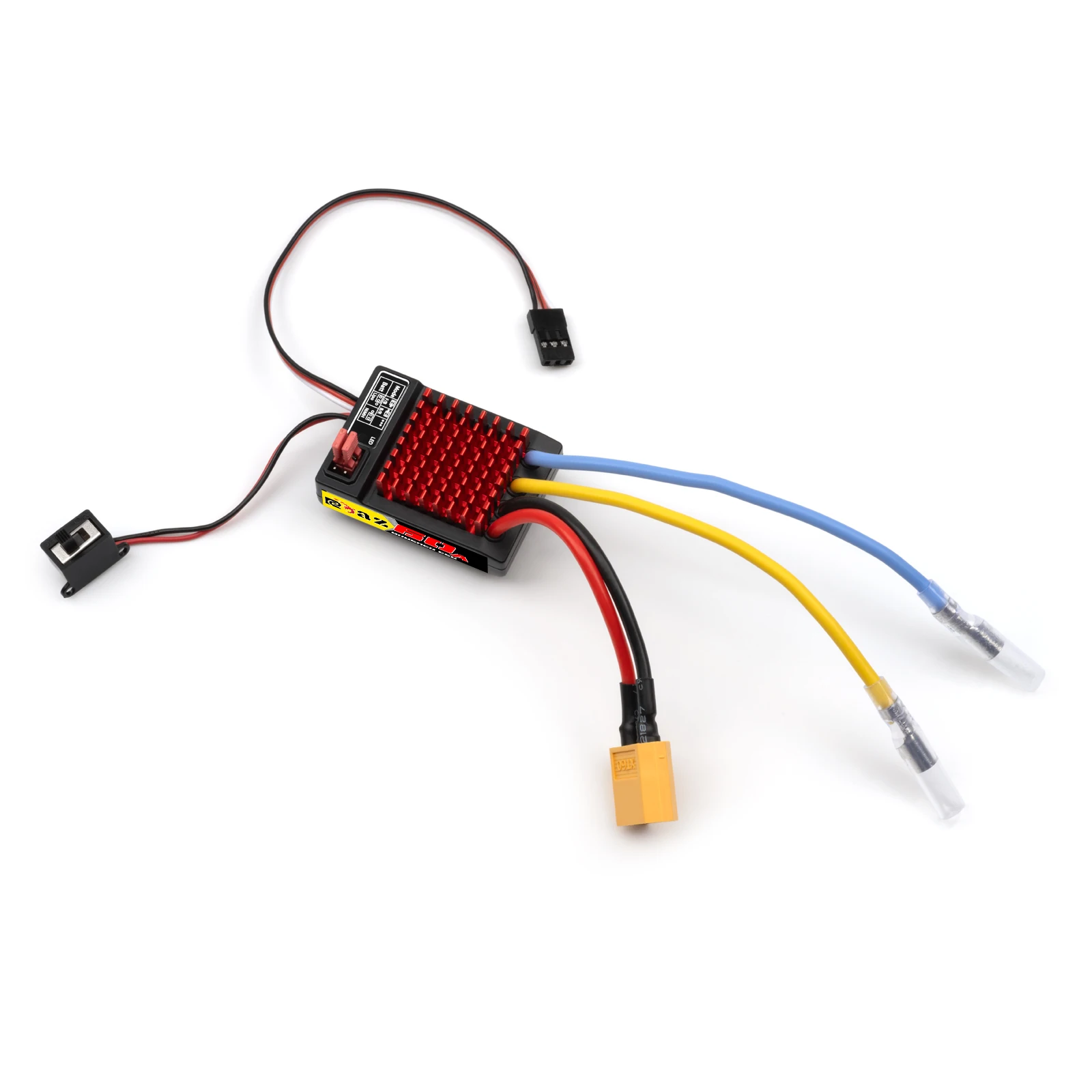 RCXAZ 540 Pro Brushed Motor 12T-75T 60A Waterdichte ESC Snelheidsregelaar Combo voor 1/10 RC Crawler Klim Drift Auto Boot
