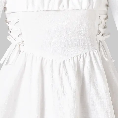 10 best sales vit flickaklänning - №10