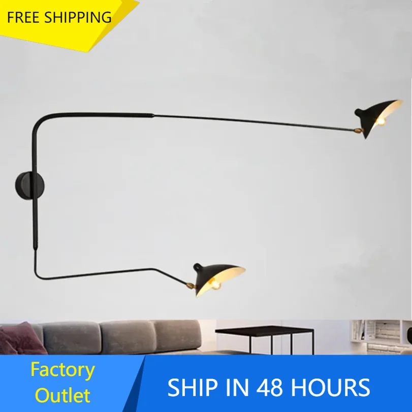 

Nordic Modern Minimalist Wall Light Living Room Study Bedroom Bedside Reading Led Lamp Long Arm Adjustable Lighting Decoration