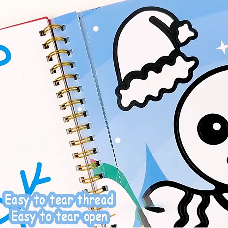 Kids Montessori Fun Art Set  Animal Coloring Book & DIY Craft Kit Creative Kindergarten Drawing Toy & Perfect Christmas Gift