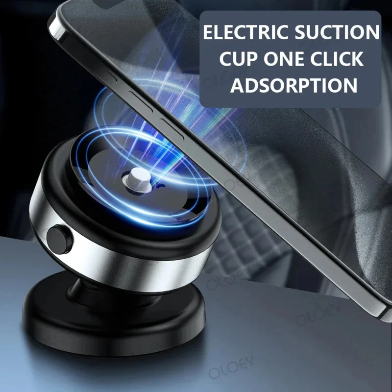 For iPhone Samsung Xiaomi magnetic car mount vacuum phone holder 360 ° rotatable