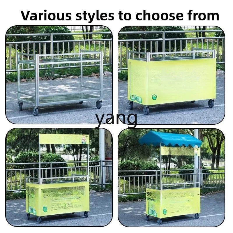 LTT night market sausage gluten stall trolley foldable table awning umbrella stall snacks