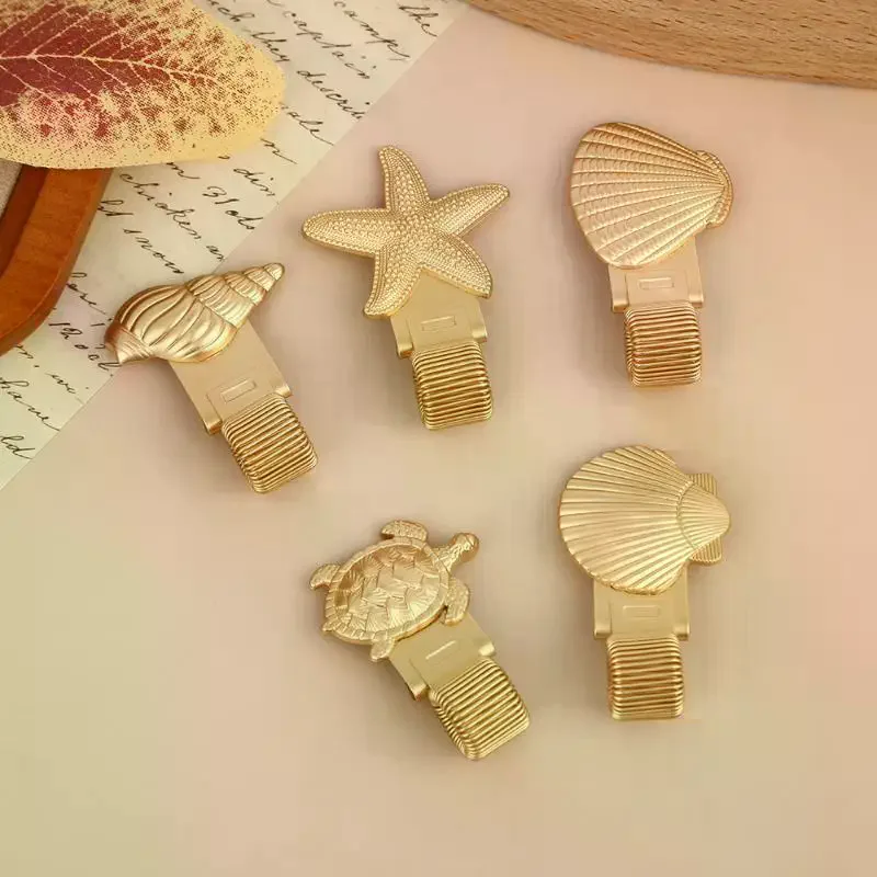 Ocean Turtle Metal Pen Clip Spring Loaded Pen Holder For Notebook Journal Office School Stationery