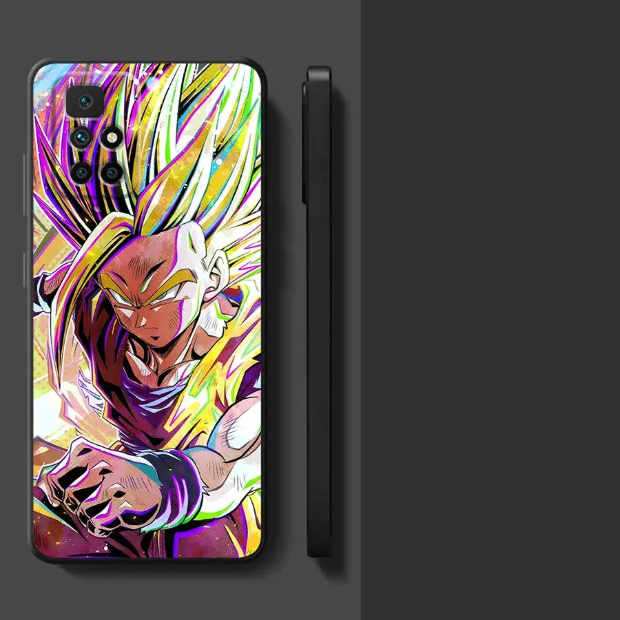 Funda Goku preciosa de Dragon Ball para Xiaomi Redmi 13C A3 12C 10 A1 A2 Plus 14C A5 K40 K80 Pro A4 9, funda de teléfono suave negra