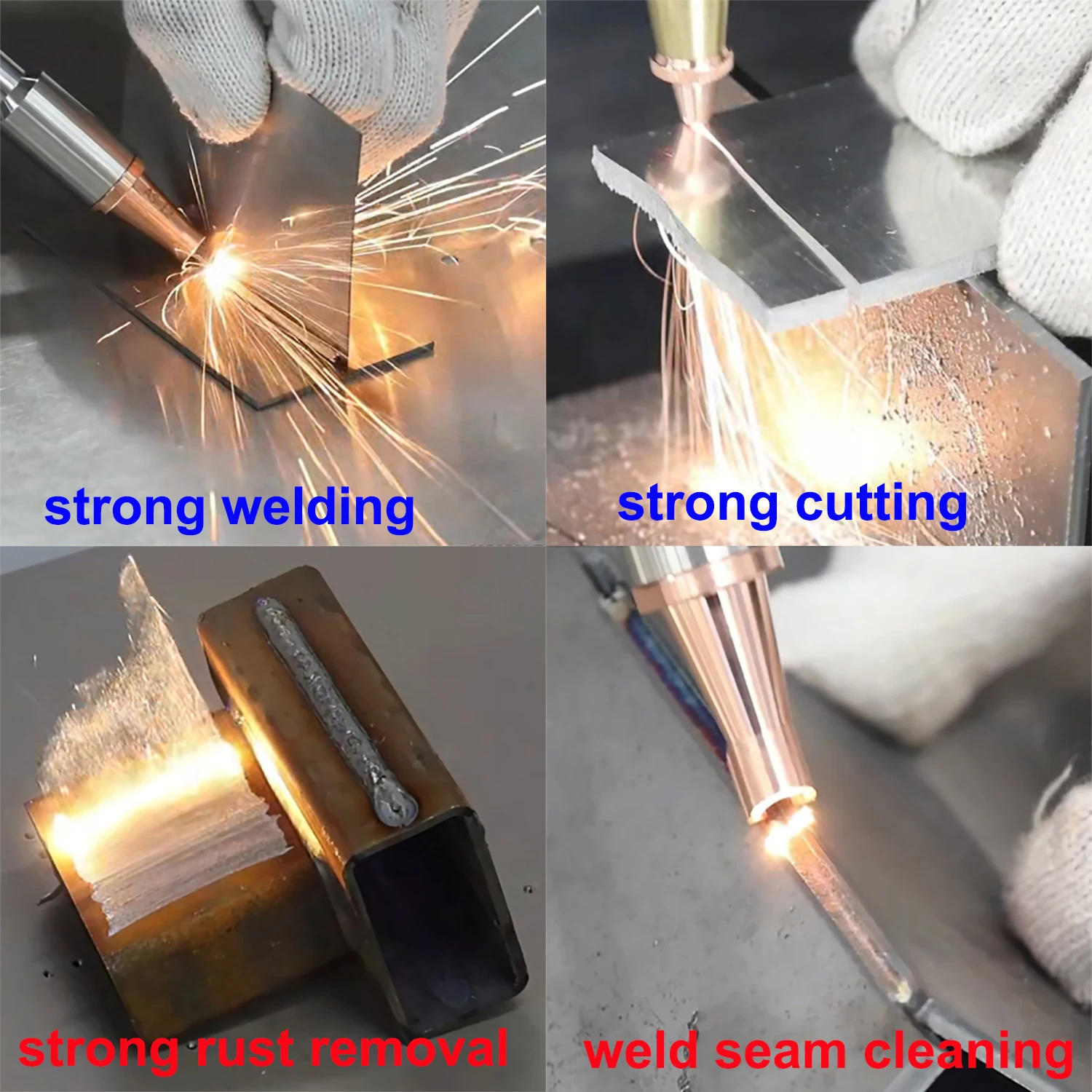 1200W Air Cooling Laser Welder 4 in 1 Strong Cutting Welding Cleaning Rust Removal for Metal Fiber Laser Welding Machine Solder