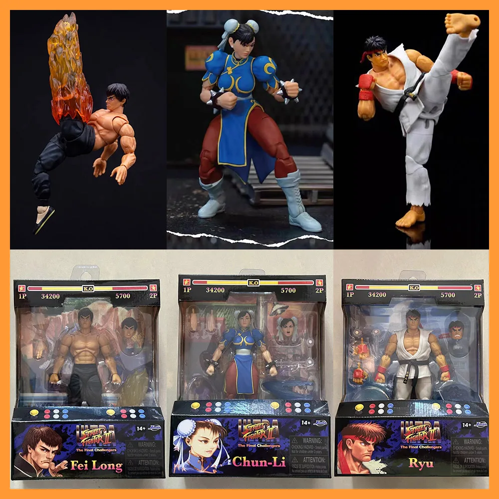 

Jada Toys 1/12 Ultra Street Fighter treet Fighter Ryu Boxing Fighter Chun-Li 6-inch Anime Figure Model for Fans Collection Toy