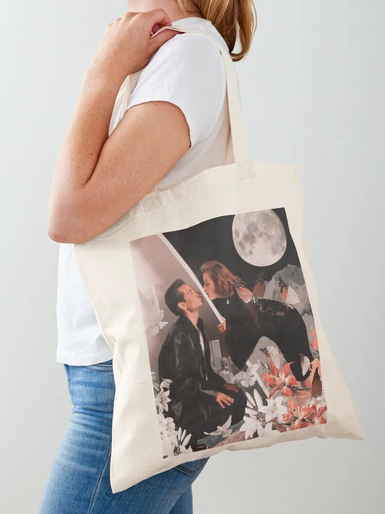 Mulder and Scully Tote Bag custom canvas bag shopper bag woman canvas tote Candy bags Canvas Tote