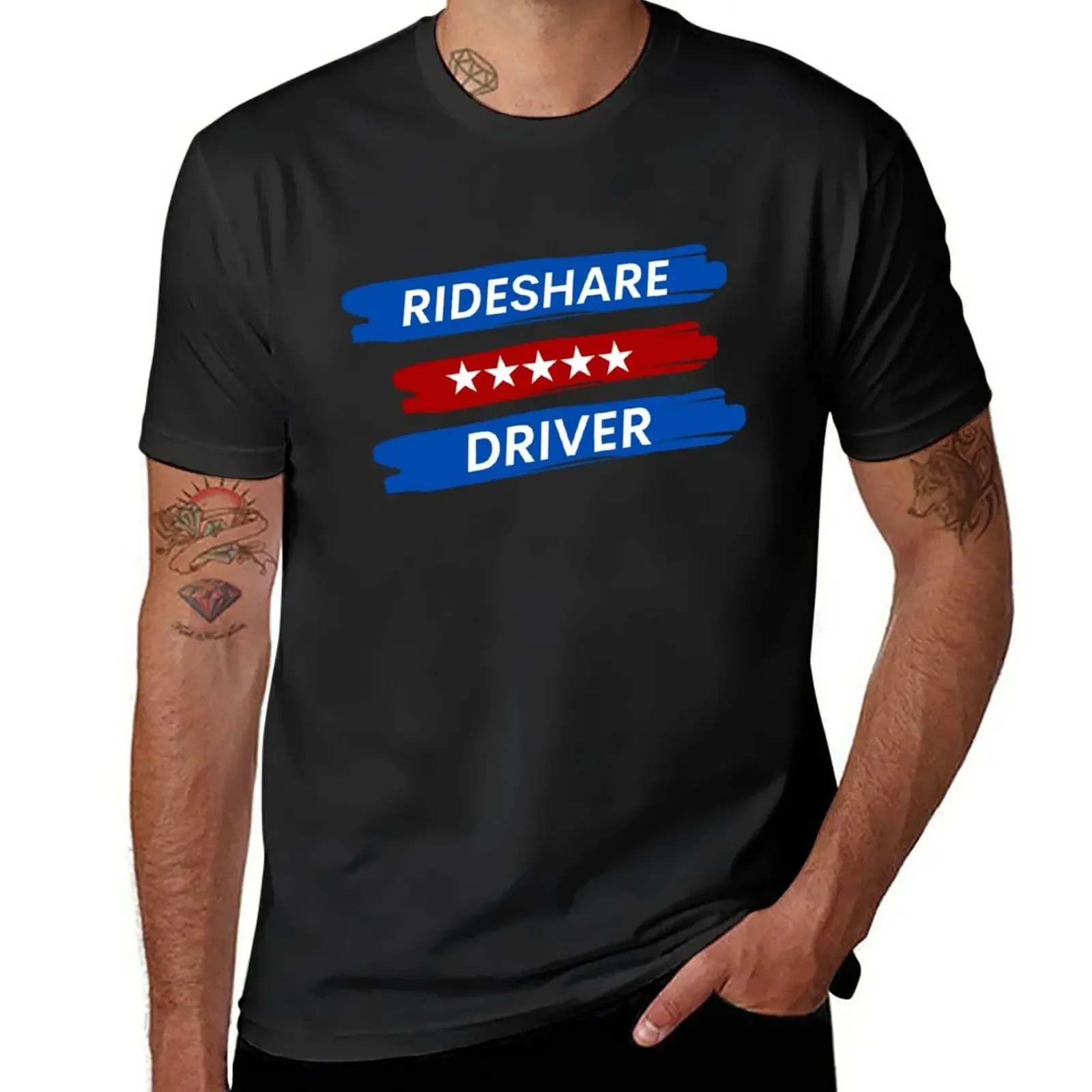 Rideshare Driver, 5 Star Service T-Shirt quick-drying workout shirts for men