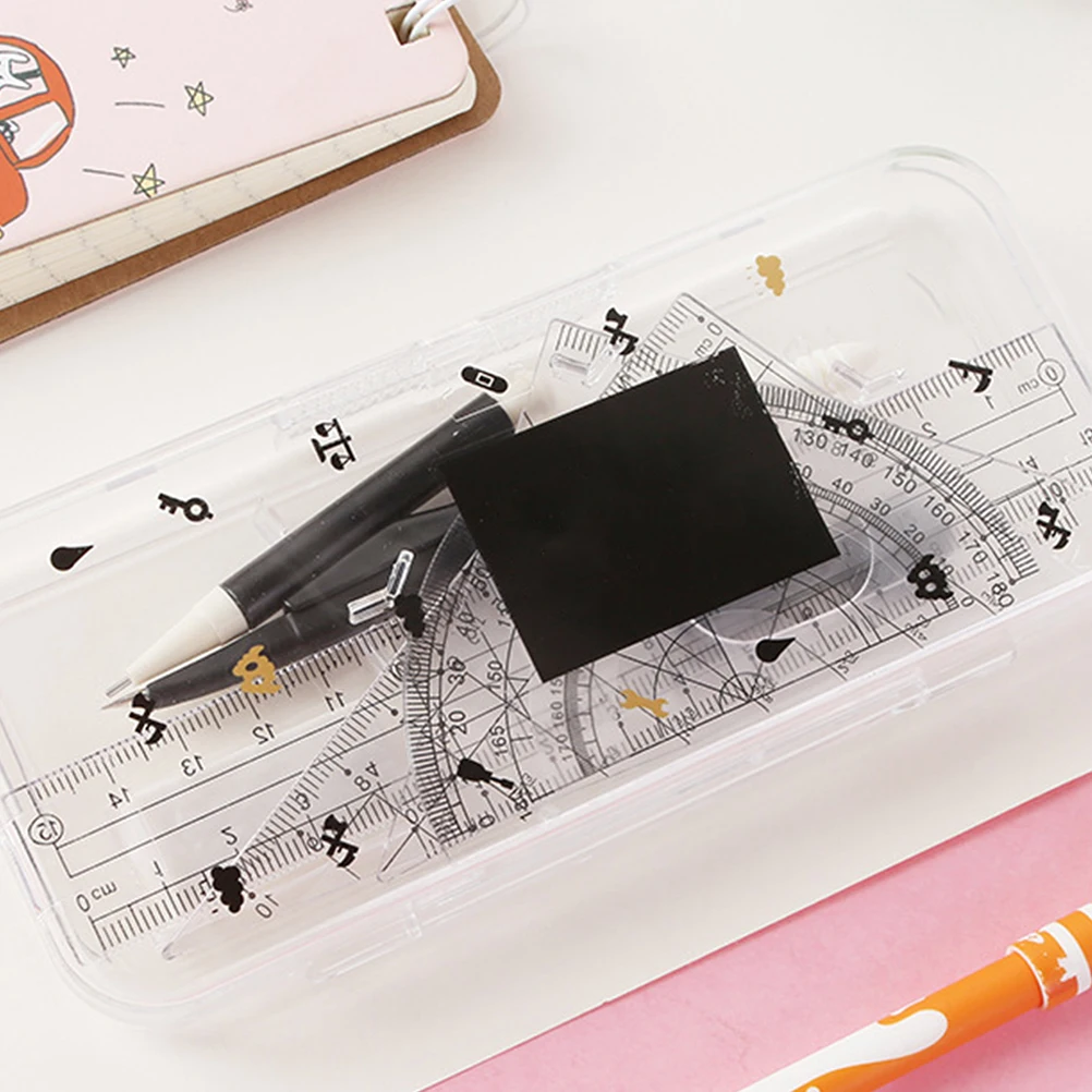 Set bussola Kit righelli Strumenti di disegno Precisione Plastica Metallo Studenti Disegno Matematica Geometria Professionale Portatile Multi