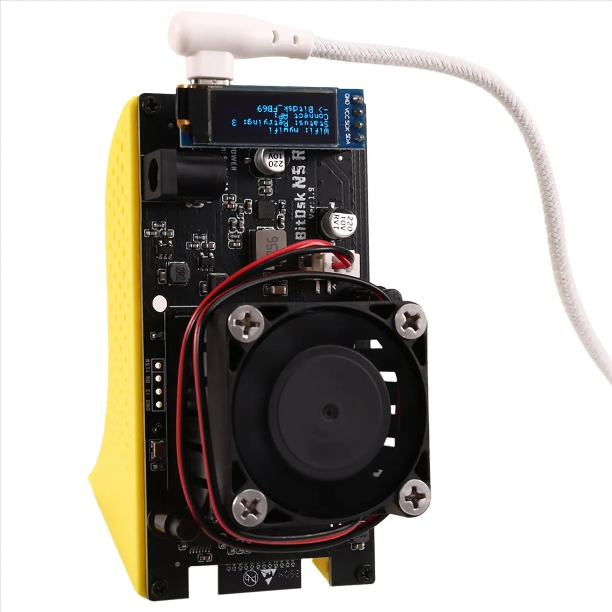 BM1397 مينر 200Gh/S مستقل BitDSK Bitcoin ASIC BTC مينر منفرد مينر منخفض الطاقة مينر BR PLUG #3