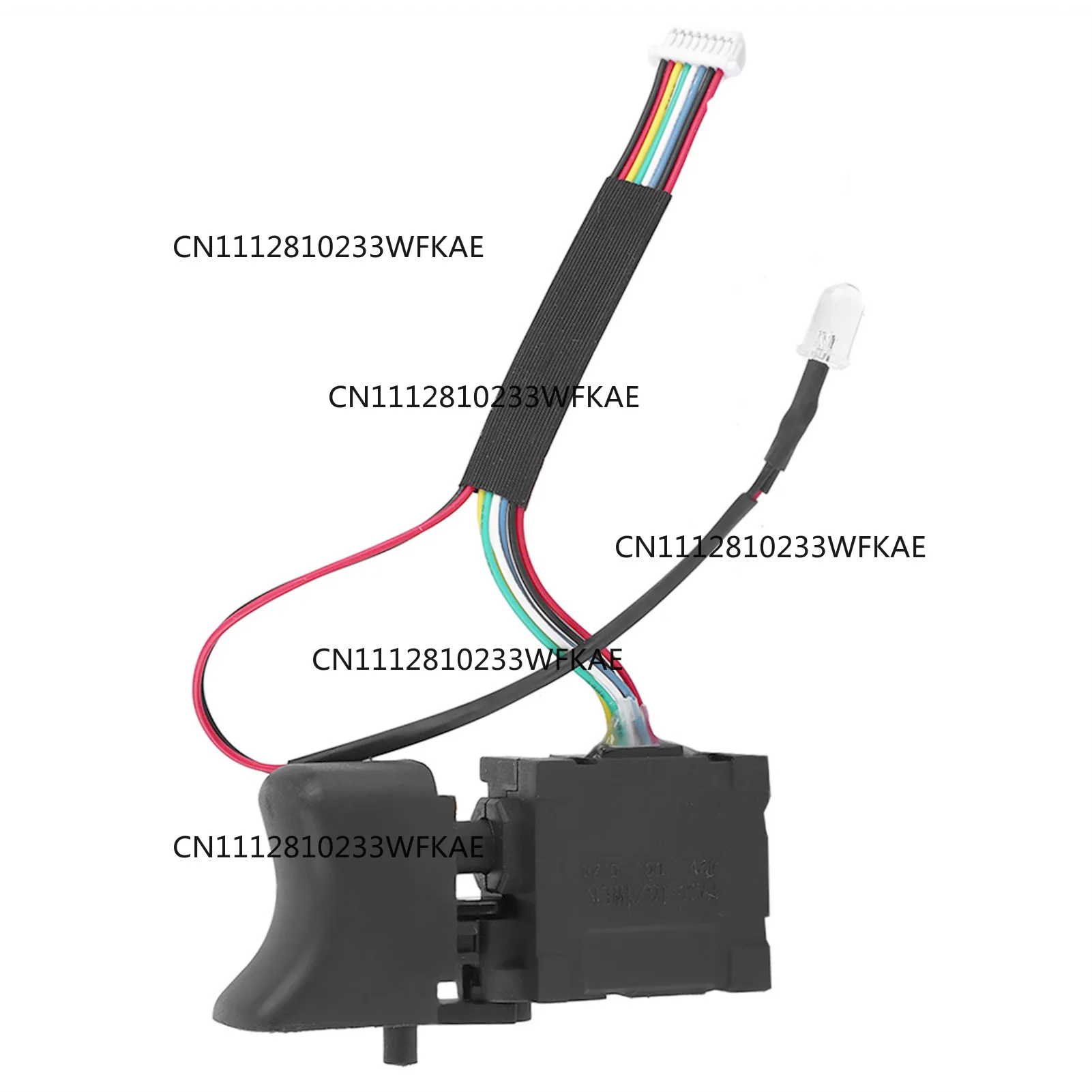 Black Electric Drill Switch Adjustable Drill Speed Controller Brushless CW/CCW Cordless Drill Trigger Switch For FA2-16/1WEK